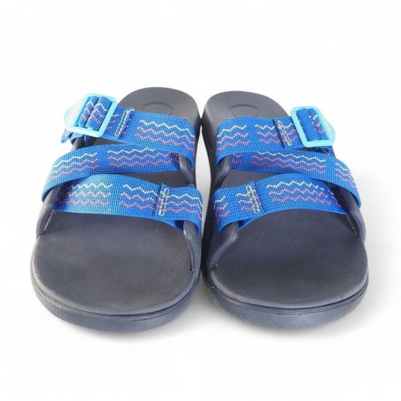 Chaco Chillos Slide Sandals "Lasagna Blue" Women's 10 - Picture 3 of 10